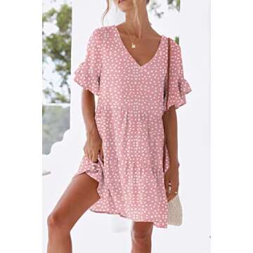 Stylish nclook Women's Casual Summer Dress with Pockets