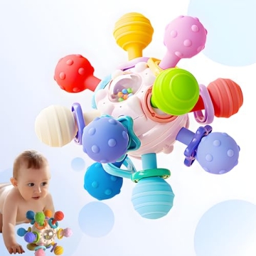 Baby Sensory Teething Toys - Teething Montessori Learning Developmental Toys for Baby - Newborn Teet...