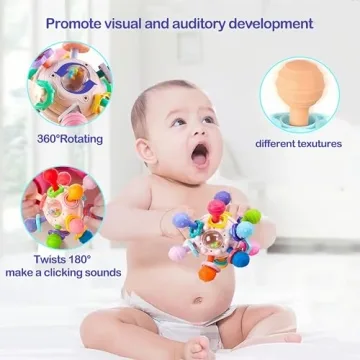 Premium Baby Sensory Teether Toy for Teething Relief