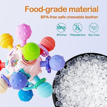 Premium Baby Sensory Teether Toy for Teething Relief