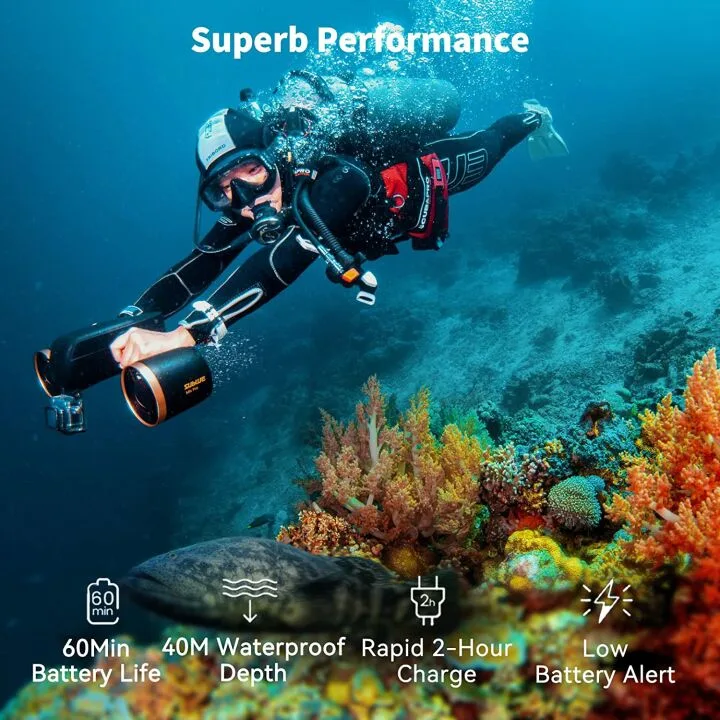 WhiteShark Mix Underwater Scooter - 40M Waterproof