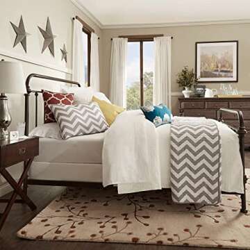 Inspire Q Giselle Antique Dark Bronze Iron Bed Full Size