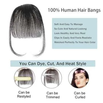 Clip In Bangs 100% Human Hair Bangs Clip In Hair Extensions Clip On Bangs Wispy Dark Brown Clip In Bangs Real Human Hair Fake Bangs For Natural Hair