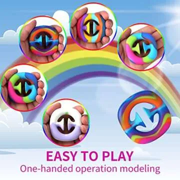 4 Pack Stress Relief Fidget Snapper Toy for All Ages