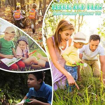 Life Cycle Learning & Education Toys, Montessori Toys Animal Toy Figurines for Frog, Butterfly, Chicken, Ladybug - Educational & Fun Matching Game Preschool Learning Toys Outdoor Explorer Kit