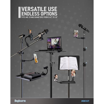 Angksorm KBC1417 Mic Stand Phone Holder for Creators