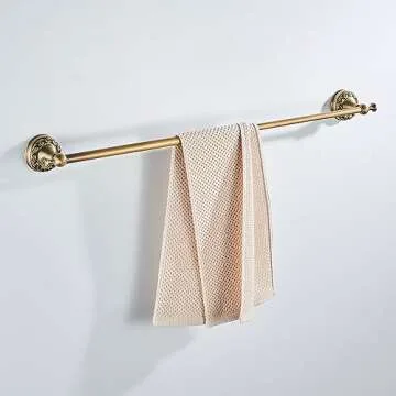 Antique Bronze Adjustable Towel Bar for Stylish Bathrooms