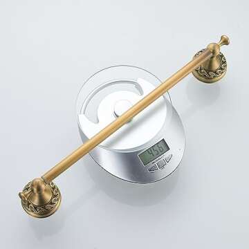 Antique Bronze Adjustable Towel Bar for Stylish Bathrooms