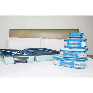 Clear Travel Packing Cubes Set for Organized & Easy Travel