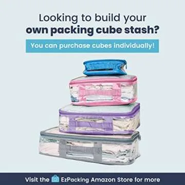 Clear Travel Packing Cubes Set for Organized & Easy Travel