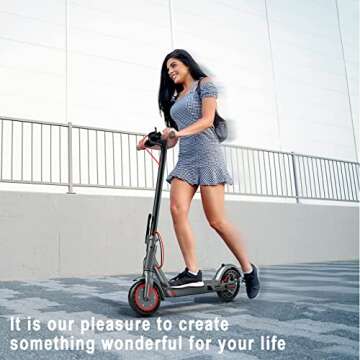 AovoPro Electric Scooter - 19 mph Speed, 20 Miles Range, Foldable for Easy Travel