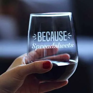 Funny Stemless Wine Glass for Accountants - 17 Oz Gift