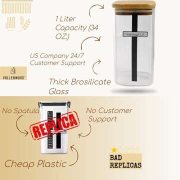 Ultimate VALLENWOOD Sourdough Set with Glass Jar & Tools