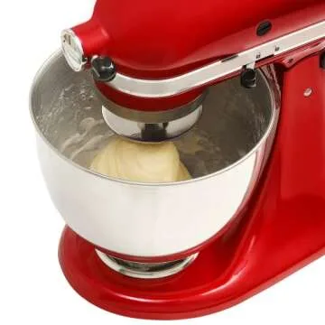 Lawenme Stainless Steel Dough Hook Attachment for KitchenAid 4.5-5 Quart Tilt-Head Stand Mixer, K45DH Dough Hook Replacement for KSM90 and K45, Mixer Parts Accessories…