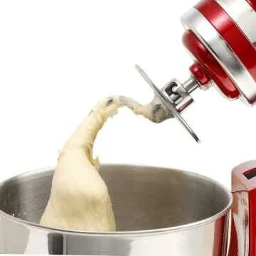 Lawenme Stainless Steel Dough Hook Attachment for KitchenAid 4.5-5 Quart Tilt-Head Stand Mixer, K45DH Dough Hook Replacement for KSM90 and K45, Mixer Parts Accessories…