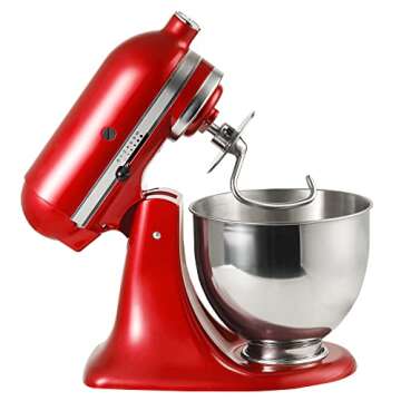 Lawenme Stainless Steel Dough Hook Attachment for KitchenAid 4.5-5 Quart Tilt-Head Stand Mixer, K45DH Dough Hook Replacement for KSM90 and K45, Mixer Parts Accessories…