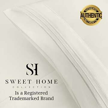 1500 Supreme Collection King Sheet Sets Ivory - Luxury Hotel Bed Sheets and Pillowcase Set for King Mattress - Extra Soft, Elastic Corner Straps, Deep Pocket Sheets, King Ivory