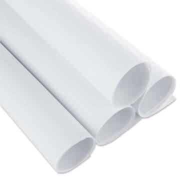 ABuff 40PCS White EVA Foam Sheets 1mm Thick 15.7 x 11.8 Inch Handcraft Foam Paper for Crafts and Arts, EVA Foam Sheets for Card Making, Crafts DIY Projects, Classroom, Scrapbooking