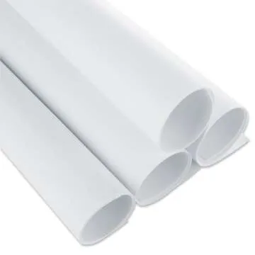 ABuff 40PCS White EVA Foam Sheets 1mm Thick 15.7 x 11.8 Inch Handcraft Foam Paper for Crafts and Arts, EVA Foam Sheets for Card Making, Crafts DIY Projects, Classroom, Scrapbooking