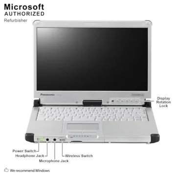 Renewed Panasonic Toughbook CF-C2 Rugged Laptop i5 8GB RAM