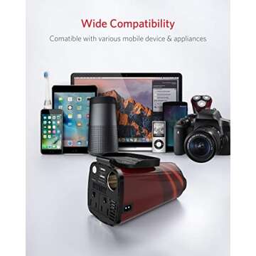 BESTEK 200W Power Inverter, Car Plug Adapter Outlet Converter with Dual 4.5A USB Charging Ports, Cup Holder Car Charger with Cigarette Lighter Socket for Laptop, Computer (Cola Red)