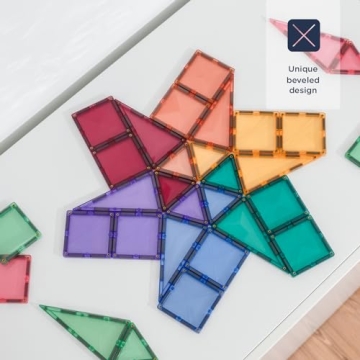 Connetix Pastel Mini Pack 32 Magnetic Tiles Creative Play
