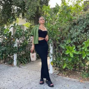 DOBOYG Platform Sandals for Women, Slip On Peep Toe Wedge Heeled Sandals Beach Slides