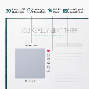 The Adventure Challenge Travel Edition, 30 Fun & Exciting Scratch-Off Experiences to Elevate Your Trip, Adventure and Travel Book for Couples, Anniversary or Wedding Gift