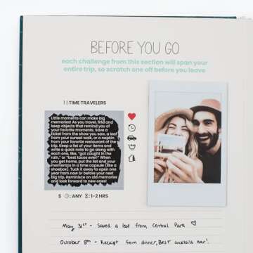 The Adventure Challenge Travel Edition, 30 Fun & Exciting Scratch-Off Experiences to Elevate Your Trip, Adventure and Travel Book for Couples, Anniversary or Wedding Gift