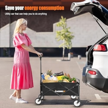 Heavy Duty Collapsible Folding Wagon for Outdoor Use