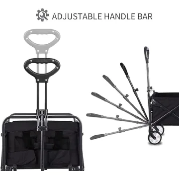 Heavy Duty Collapsible Folding Wagon for Outdoor Use