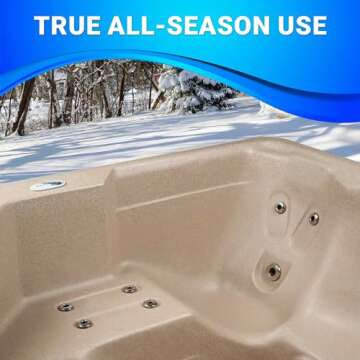 Inland 6 Person Outdoor Hot Tub, Plug & Play Spa, 24 Jets, LED Lighting System, Insulated Spa Cover, Made in USA, Aqualife by Strong Spas