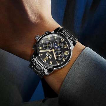 OLEVS Mens Luxury Automatic Watch - Stylish & Waterproof
