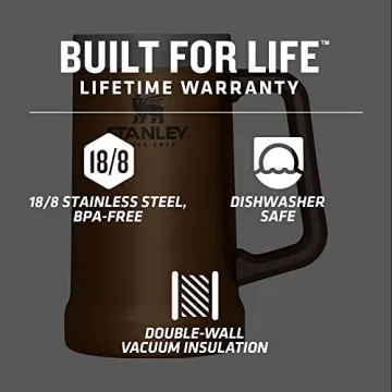 Stanley Big Grip Beer Stein 24 oz | Insulated Mug for Cold Beer