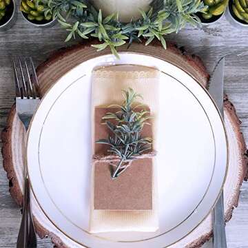 Supla 3 Pack Artificial Rosemary Plant Greenery Stems Fake Rosemary Greenery Leaves Bushes Rosemary Sprigs Evergreen Shrubs Spray 25.3" Tall UV Protected Fake Shrubs Grass for Indoor Outdoor Greenery