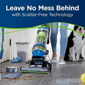 Bissell Cleanview Rewind Pet Bagless Vacuum Cleaner, 2489, Blue