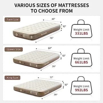 Naturehike King Size Air Mattress with Built-in Pump