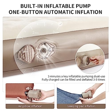 Naturehike King Size Air Mattress with Built-in Pump