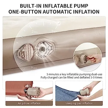 Naturehike King Size Air Mattress with Built-in Pump