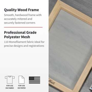 Speedball 4712 10-Inch-by-14-Inch Screen Printing Frame