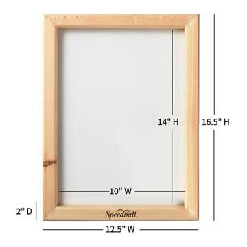 Speedball 4712 10-Inch-by-14-Inch Screen Printing Frame