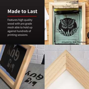 Speedball 4712 10-Inch-by-14-Inch Screen Printing Frame