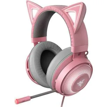 Razer Kraken Kitty RGB Gaming Headset - Quartz Pink