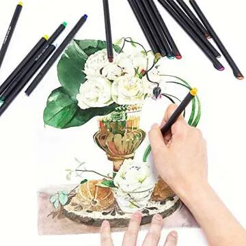 36 Colors Journal Planner Pens, Colored Fine Point Markers Drawing Pens Porous Fineliner Pen for Writing Note Taking Calendar Agenda Coloring - Art School Office Supplies