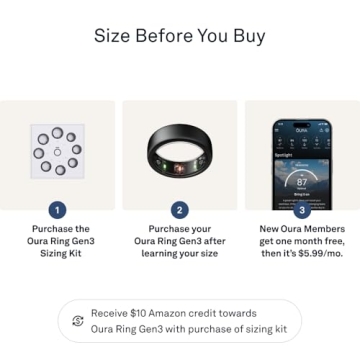 Oura Ring Gen3 Horizon - Smart Health Tracker for Sleep