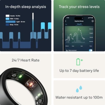 Oura Ring Gen3 Horizon - Smart Health Tracker for Sleep