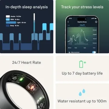 Oura Ring Gen3 Horizon - Smart Health Tracker for Sleep