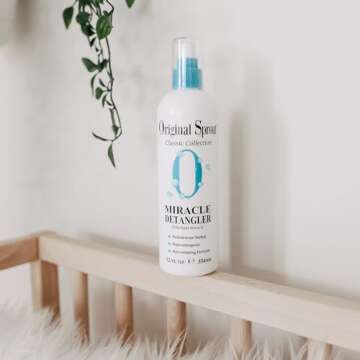 Original Sprout Miracle Detangler, Leave-In Conditioner Treatment for All Hair Types, 12 oz. Bottle