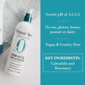 Original Sprout Miracle Detangler, Leave-In Conditioner Treatment for All Hair Types, 12 oz. Bottle