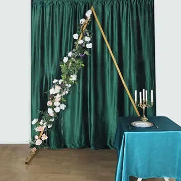 Efavormart 8 Ft Gold Triangular Wedding Arch for Decoration